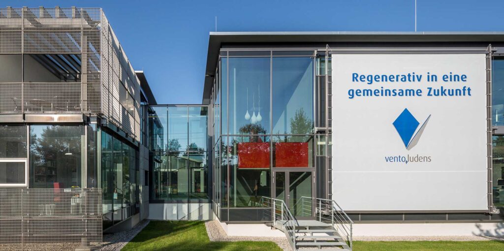 Darstellung des Firmengebäudes der Firma Vento Ludens